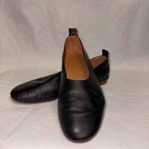 verlane The Italian Leather Day Glove Flats - Black - Size 6.5